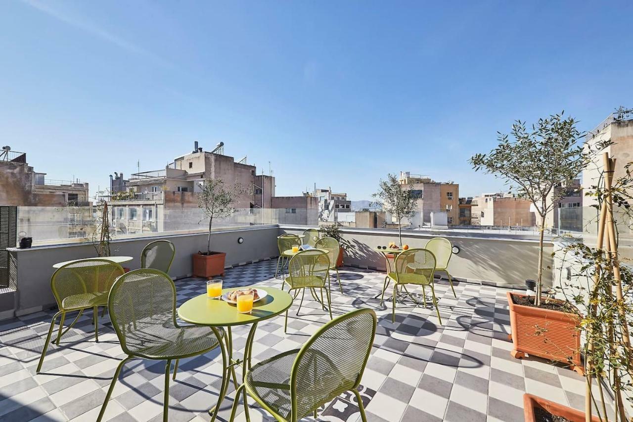 Old Athens Style 1Bdr With Acropolis View Rooftop! Kültér fotó
